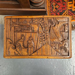 Vintage Chinese Carved Camphorwood Medium Chest