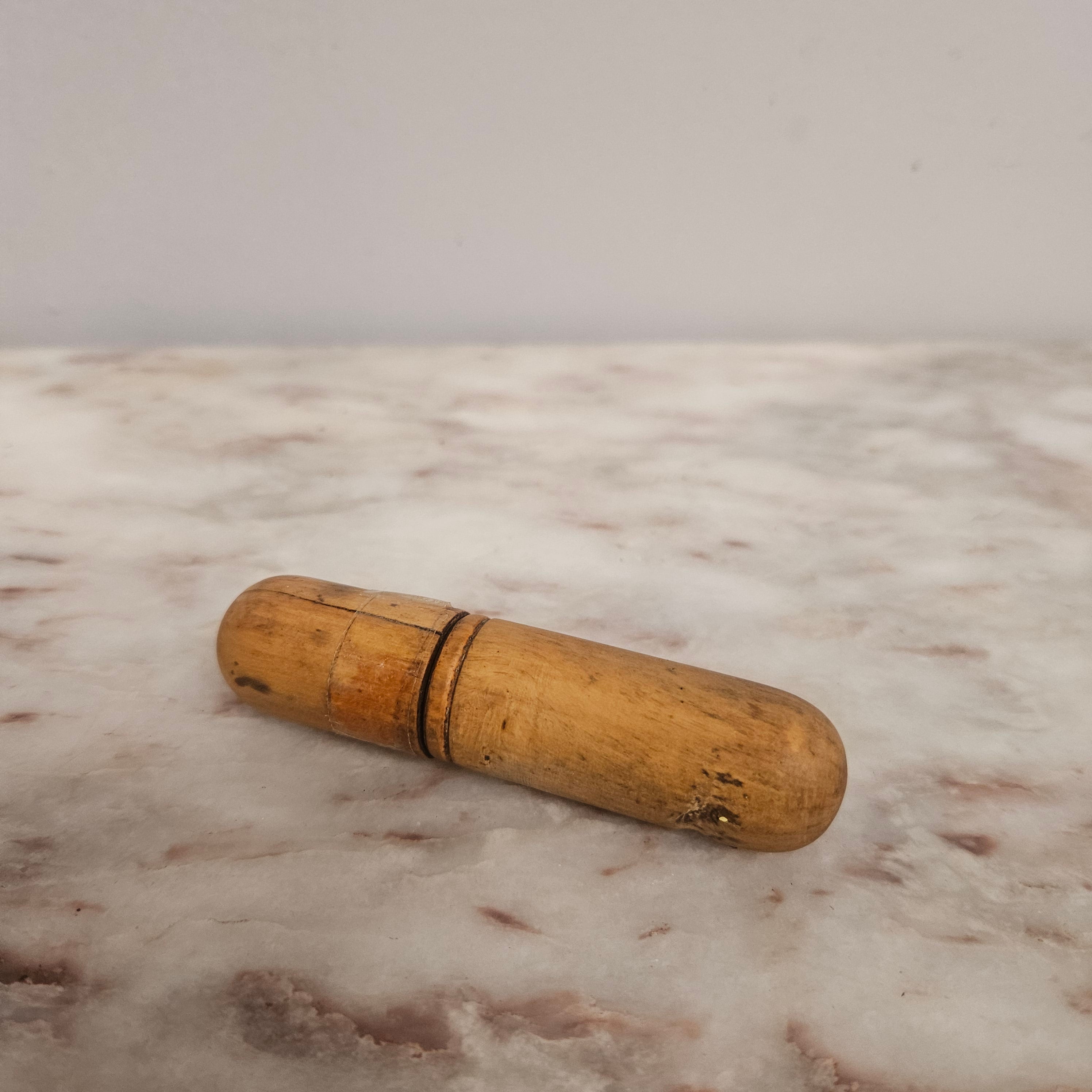 Vintage Brass Level In Treen Cover | Antique & Vintage | Moonee Ponds Antiques | Australia Wide Delivery