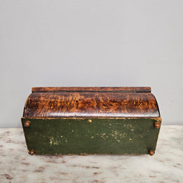 French Mulberry (Burl Ash) Trinket Box with Key