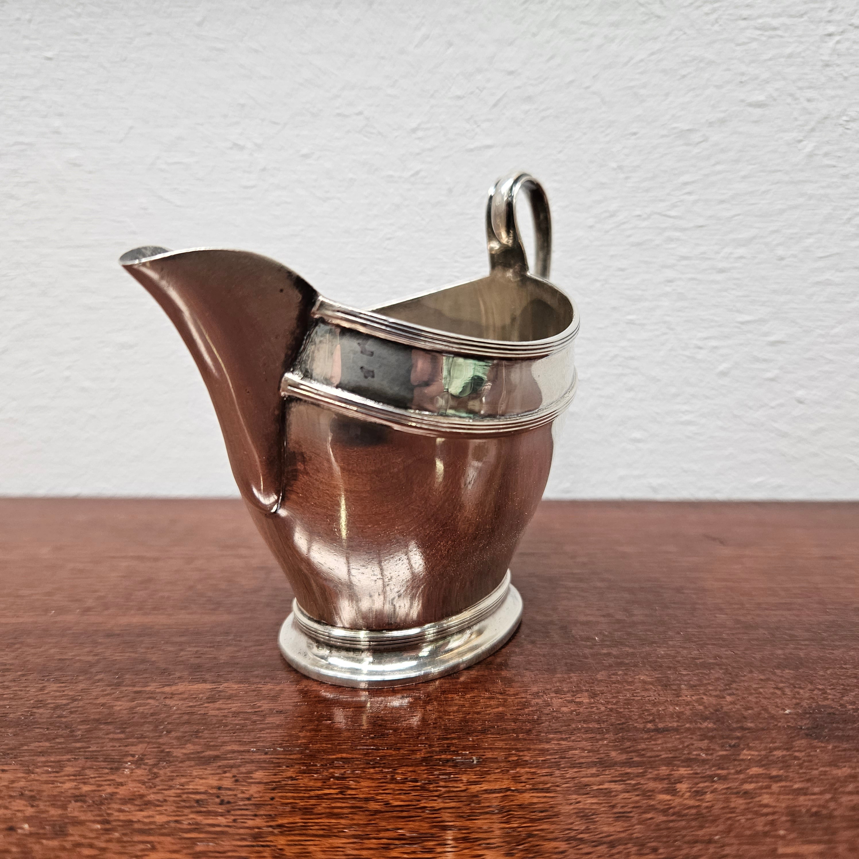 Art Deco Sterling Silver Birmingham Sugar & Creamer Set