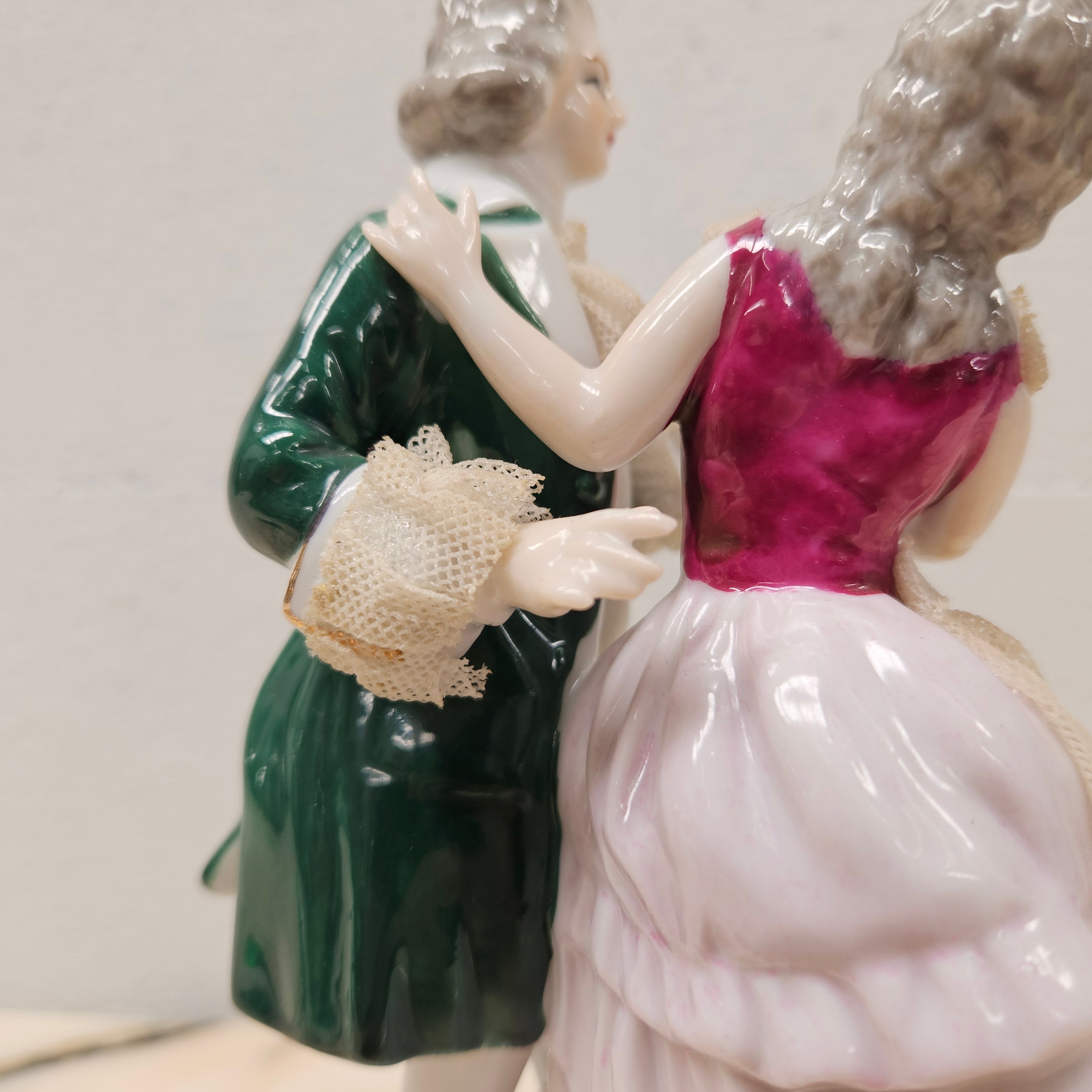 Vintage Capodimonte Lace Figure Group | Antique & Vintage | Moonee Ponds Antiques | Australia Wide