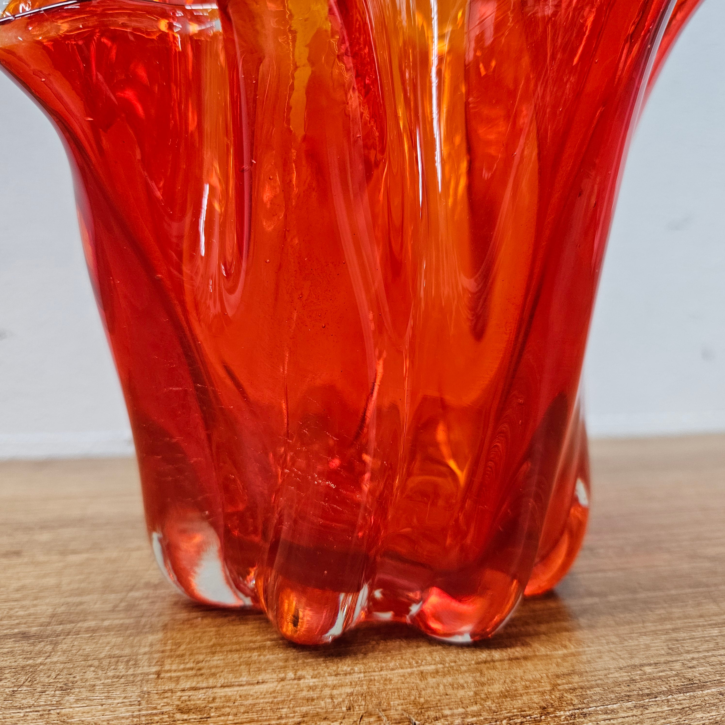 Mid Century Amberina Art Glass Vase | Antique & Vintage | Moonee Ponds Antiques | Australia Wide Delivery