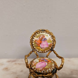 Vintage Limoges Miniature Chair