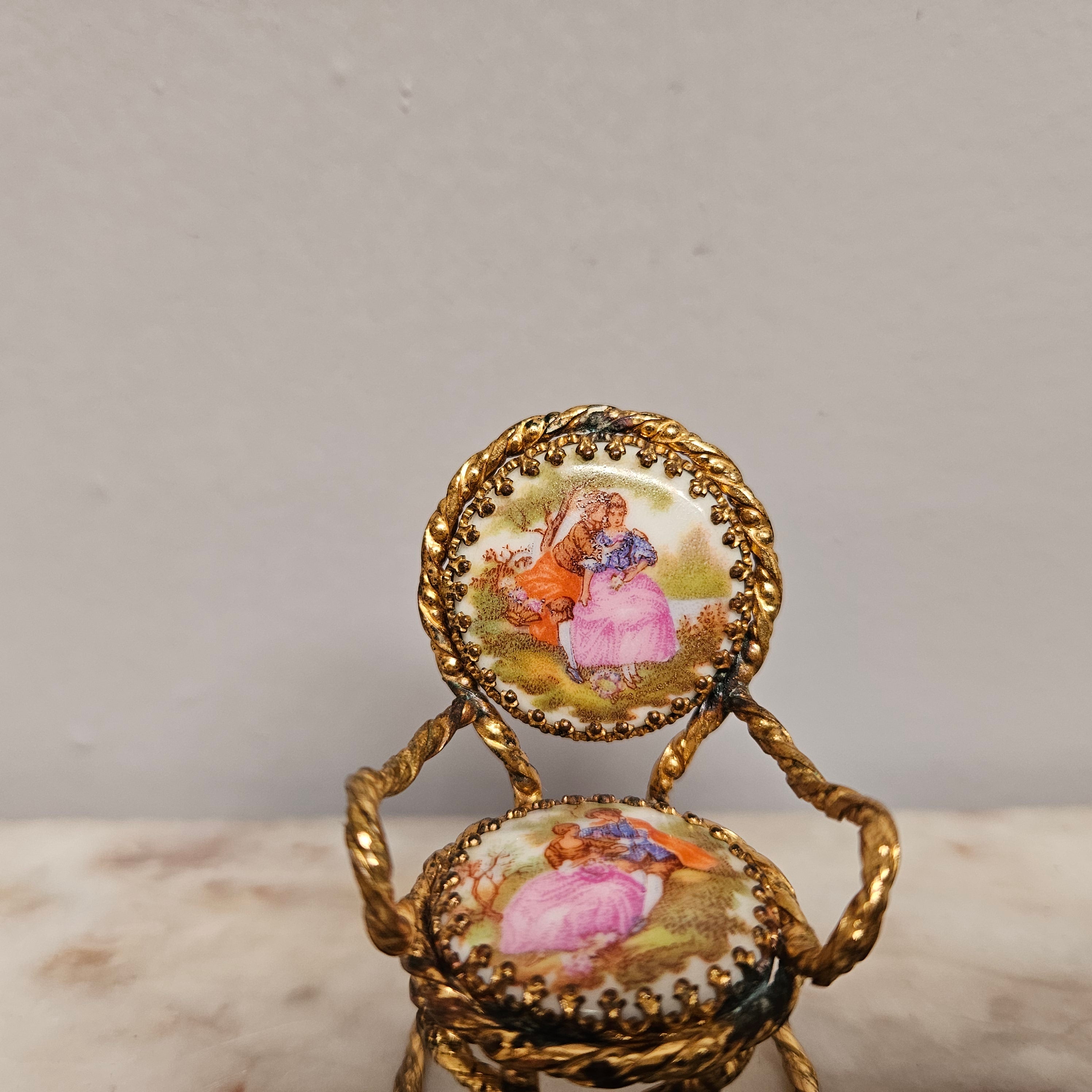 Vintage Limoges Miniature Chair | Antique & Vintage | Moonee Ponds Antiques | Australia Wide Delivery