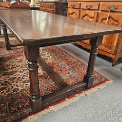 Dark Oak French Pedestal Base Dining Table | Antique & Vintage | Moonee Ponds Antiques | Australia Wide Delivery