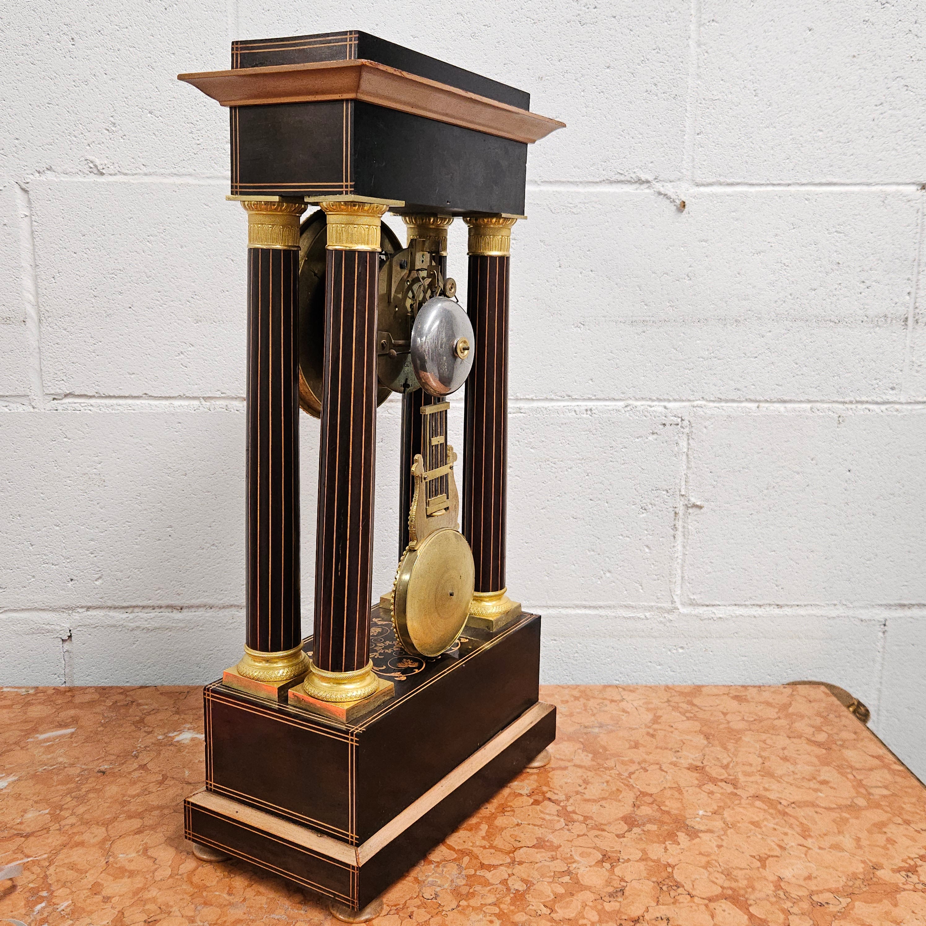 Early 19th Century Charles X Portico Clock | Antique & Vintage | Moonee Ponds Antiques | Australia Wide Delivery