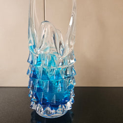 Interesting Vintage Art Glass Basket Vase | Antique & Vintage | Moonee Ponds Antiques | Australia Wide Delivery