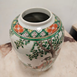 Late Famille Verte Porcelain Vase | Antique & Vintage | Moonee Ponds Antiques | Australia Wide Delivery
