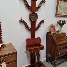 Mid Victorian Mahogany Tree Shaped Hall Stand