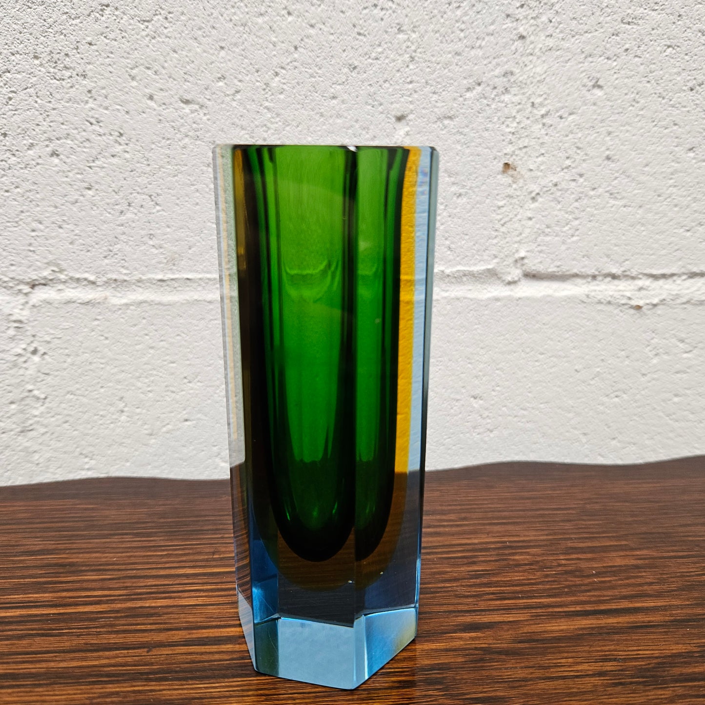 Mid Century Murano Block Vase