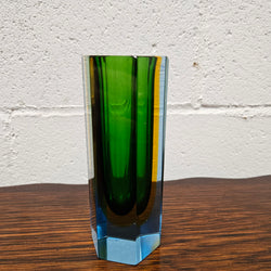 Mid Century Murano Block Vase | Antique & Vintage | Moonee Ponds Antiques | Australia Wide Delivery