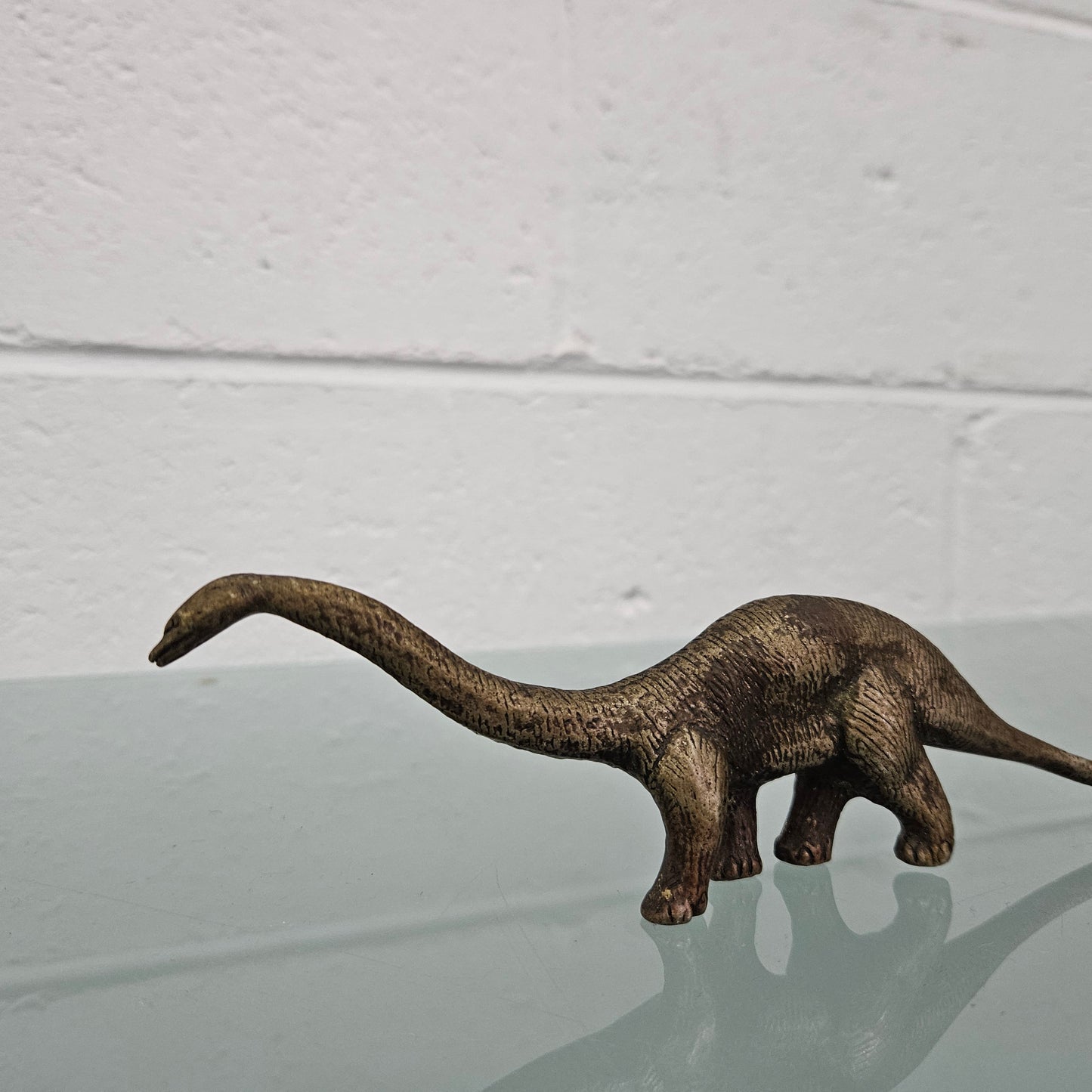 Vintage Bronze Diplodocus Dinosaur