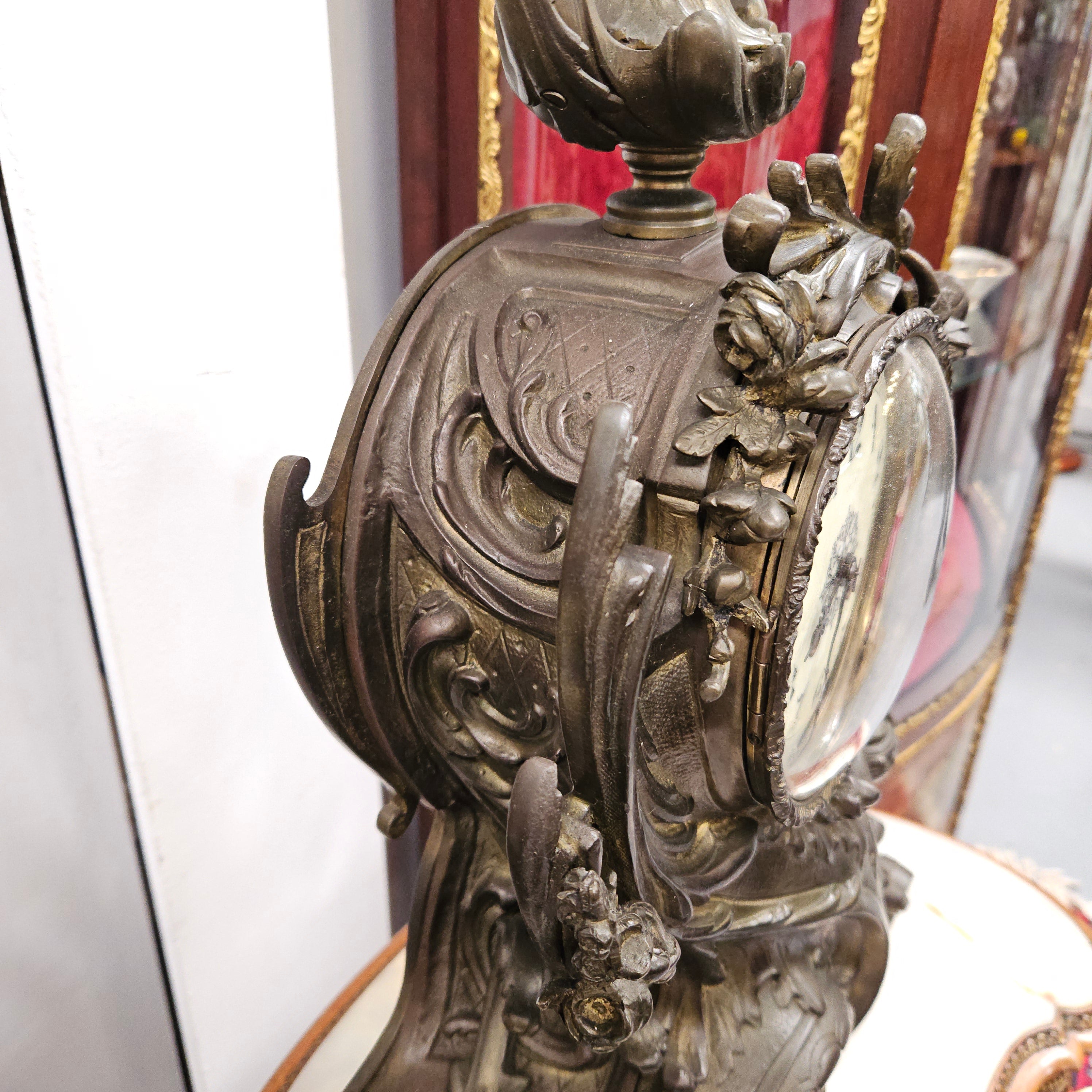 19th Century Bronze Mantle Clock | Antique & Vintage | Moonee Ponds Antiques | Australia Wide Delivery