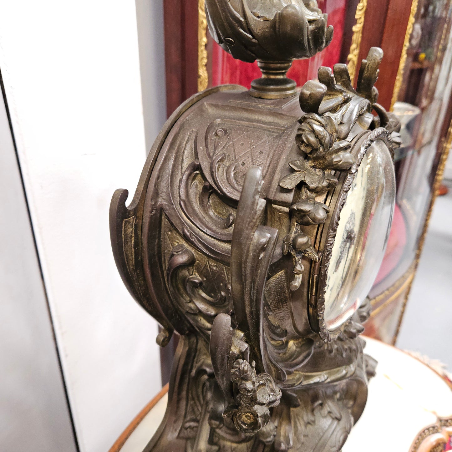 19th Century Bronze Mantle Clock