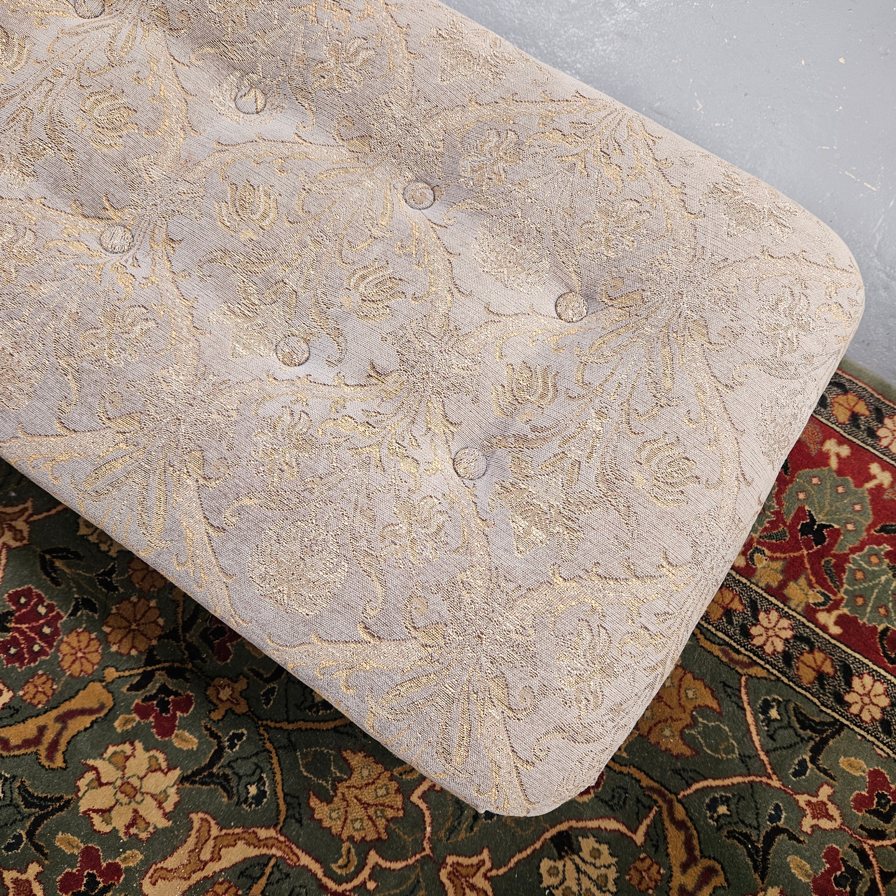 Large Vintage Upholstered Ottoman | Antique & Vintage | Moonee Ponds Antiques | Australia Wide Delivery