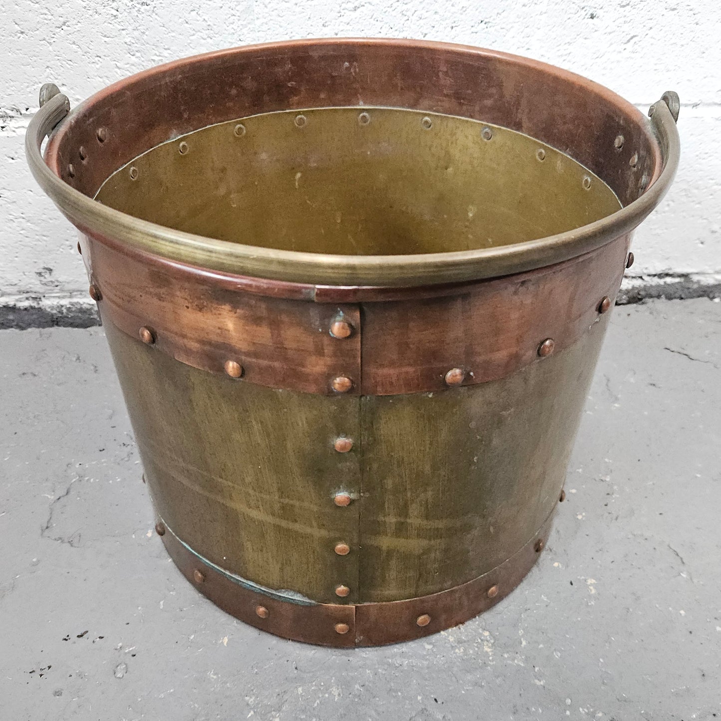 Antique Copper & Brass Bucket