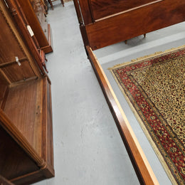 French Louis XVI Style Mahogany Queen Size Bed