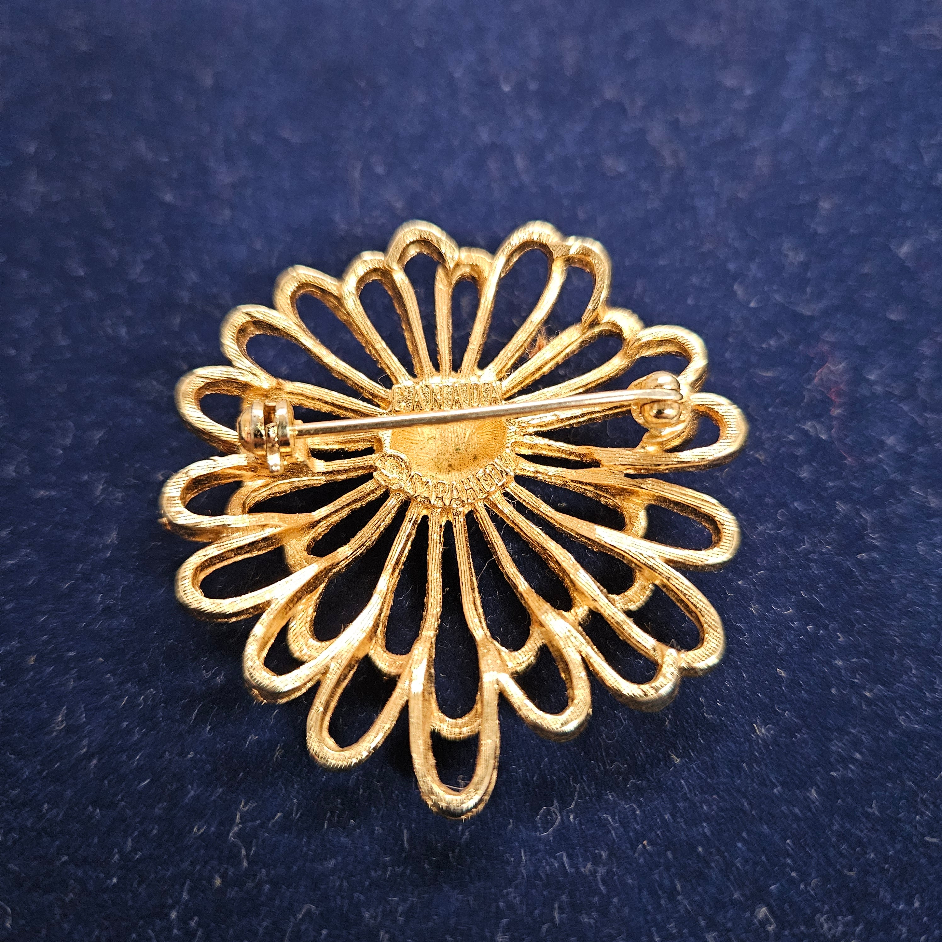 Vintage Sarah Coventry Gold Plated Metal Brooch | Antique & Vintage | Moonee Ponds Antiques | Australia Wide
