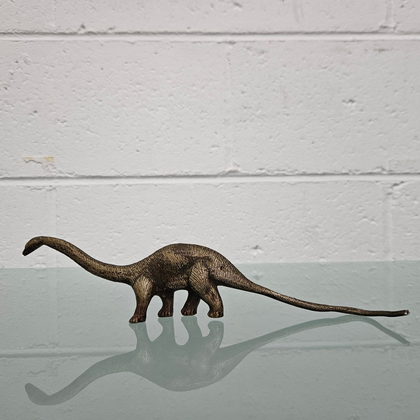 Vintage Bronze Diplodocus Dinosaur