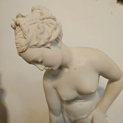 Vintage French Composite Marble 'Bathing Venus' Statue | Antique & Vintage | Moonee Ponds Antiques | Australia Wide Delivery