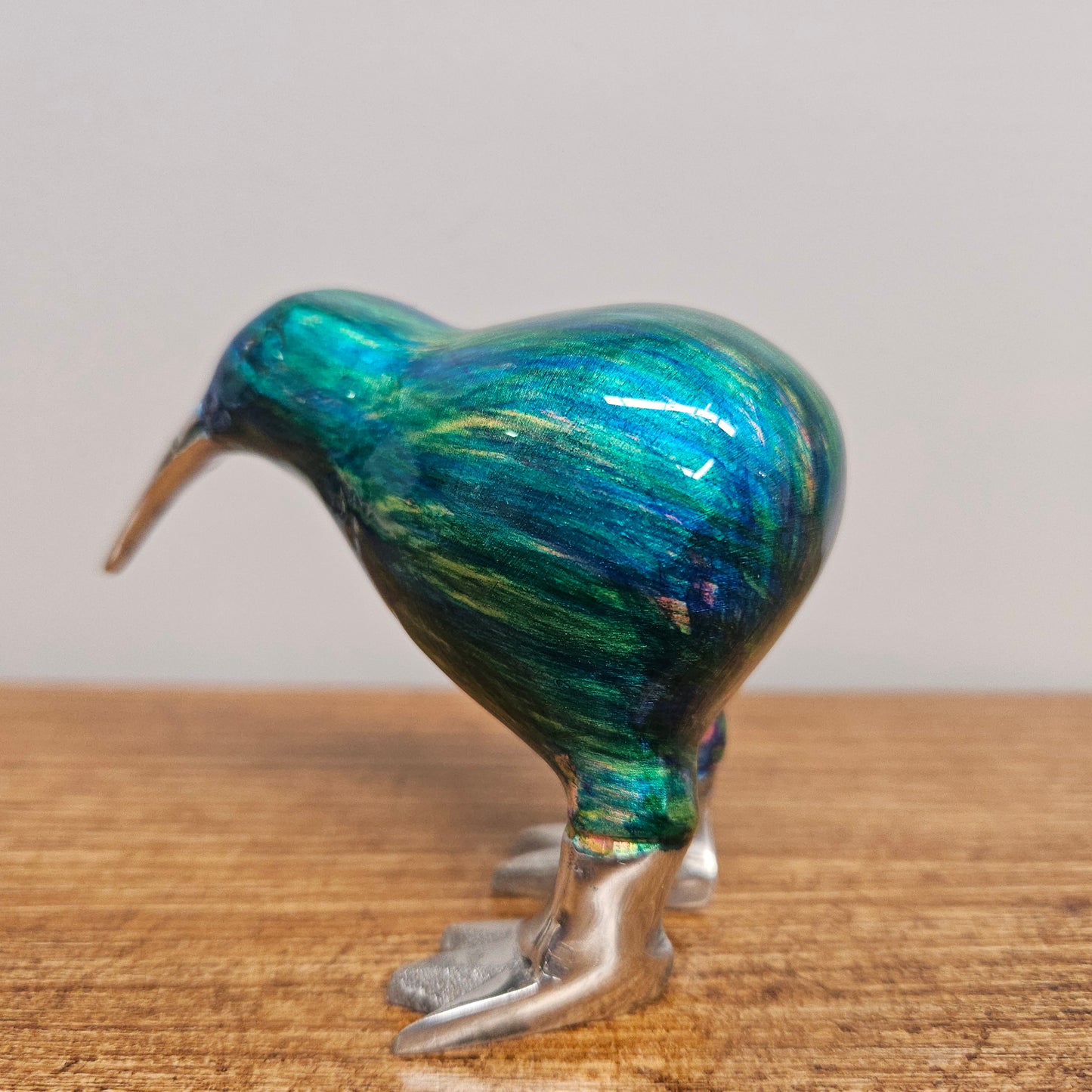 Cast Aluminum & Enamel Kiwi Bird