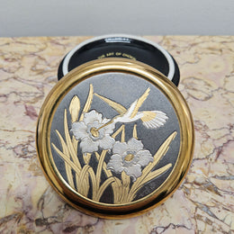 Japanese 'The Art Of Chokin' 24K Gold Edged Engraved Trinket Box