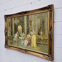 Court Scene Framed Lithograph Print | Antique & Vintage | Moonee Ponds Antiques | Australia Wide Delivery