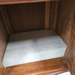 Pair of French Walnut Louis XV Style Marble Top Bedside Cabinets | Antique & Vintage | Moonee Ponds Antiques | Australia Wide Delivery
