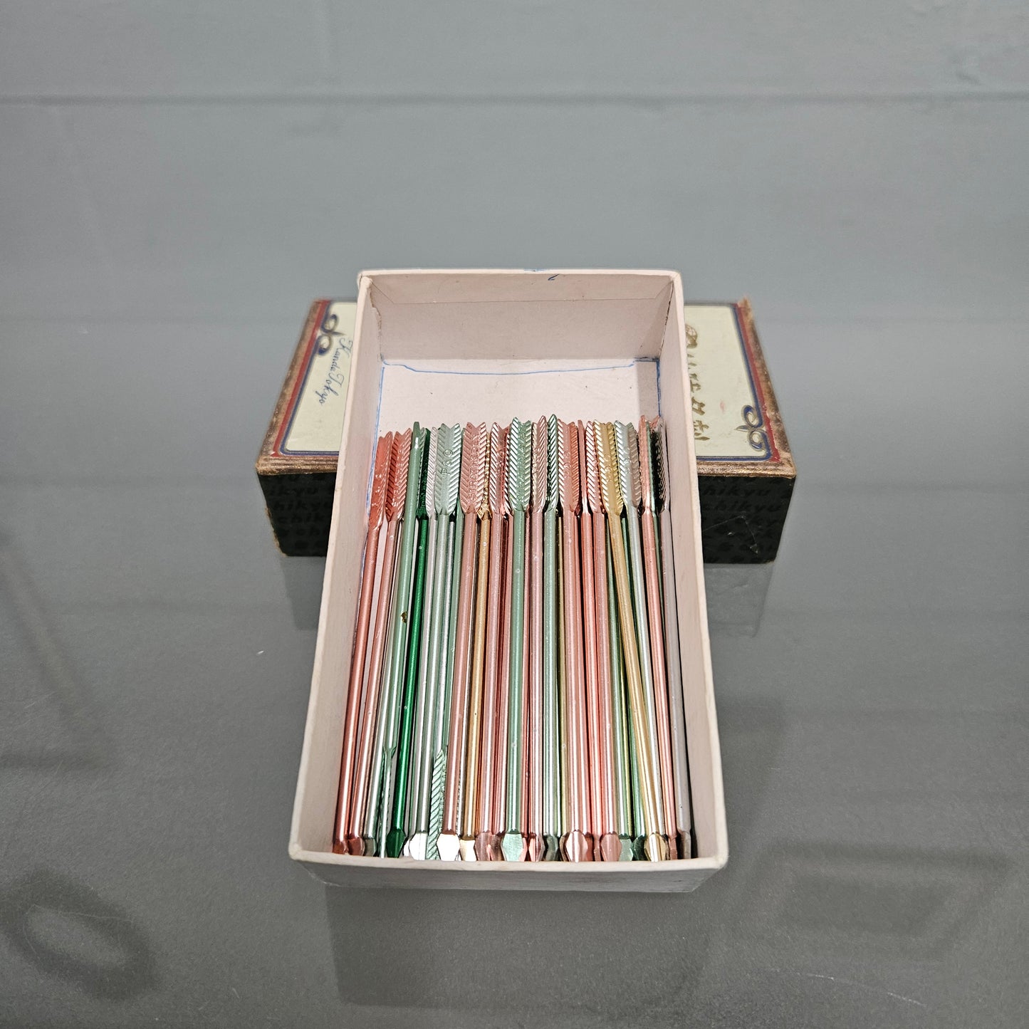 Vintage Box Of Cocktail Picks