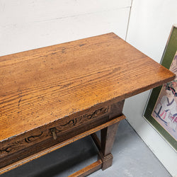 Spanish Style French Elm Two Drawer Console Table | Antique & Vintage | Moonee Ponds Antiques | Australia Wide Delivery