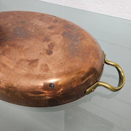 Vintage Copper Tinned Oval Pan