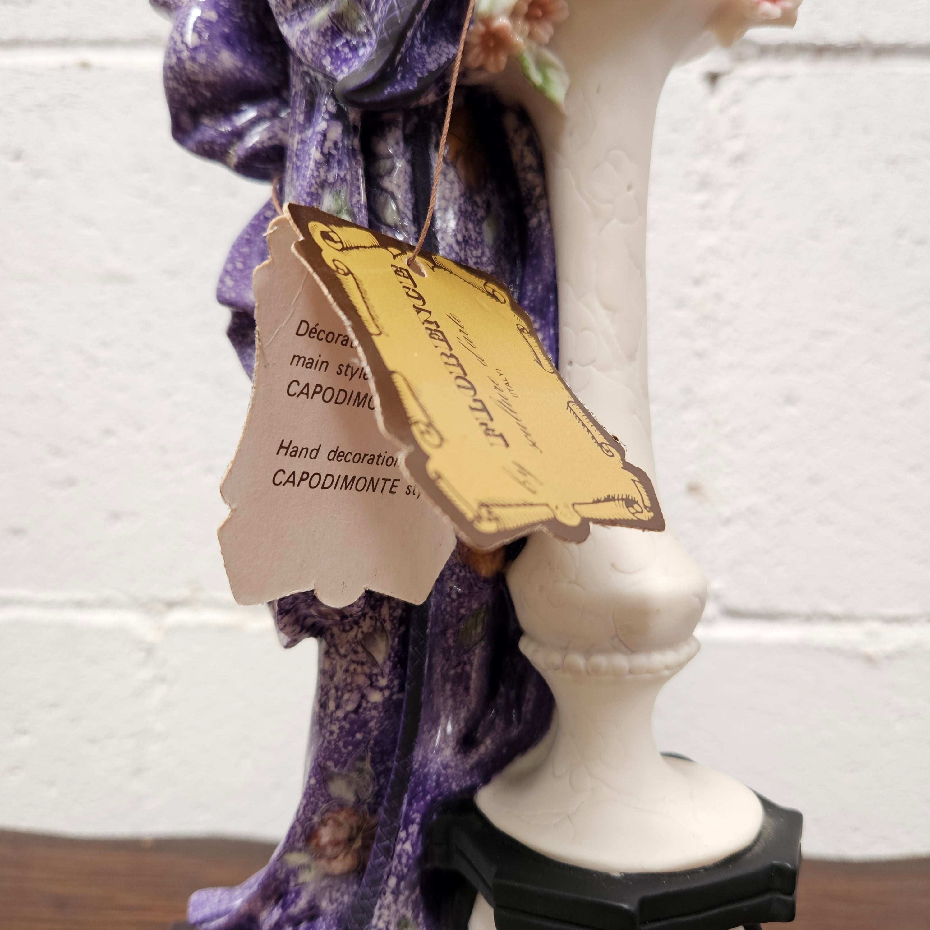 Oriental lady with column G. Armani Figure | Antique & Vintage | Moonee Ponds Antiques | Australia Wide Delivery