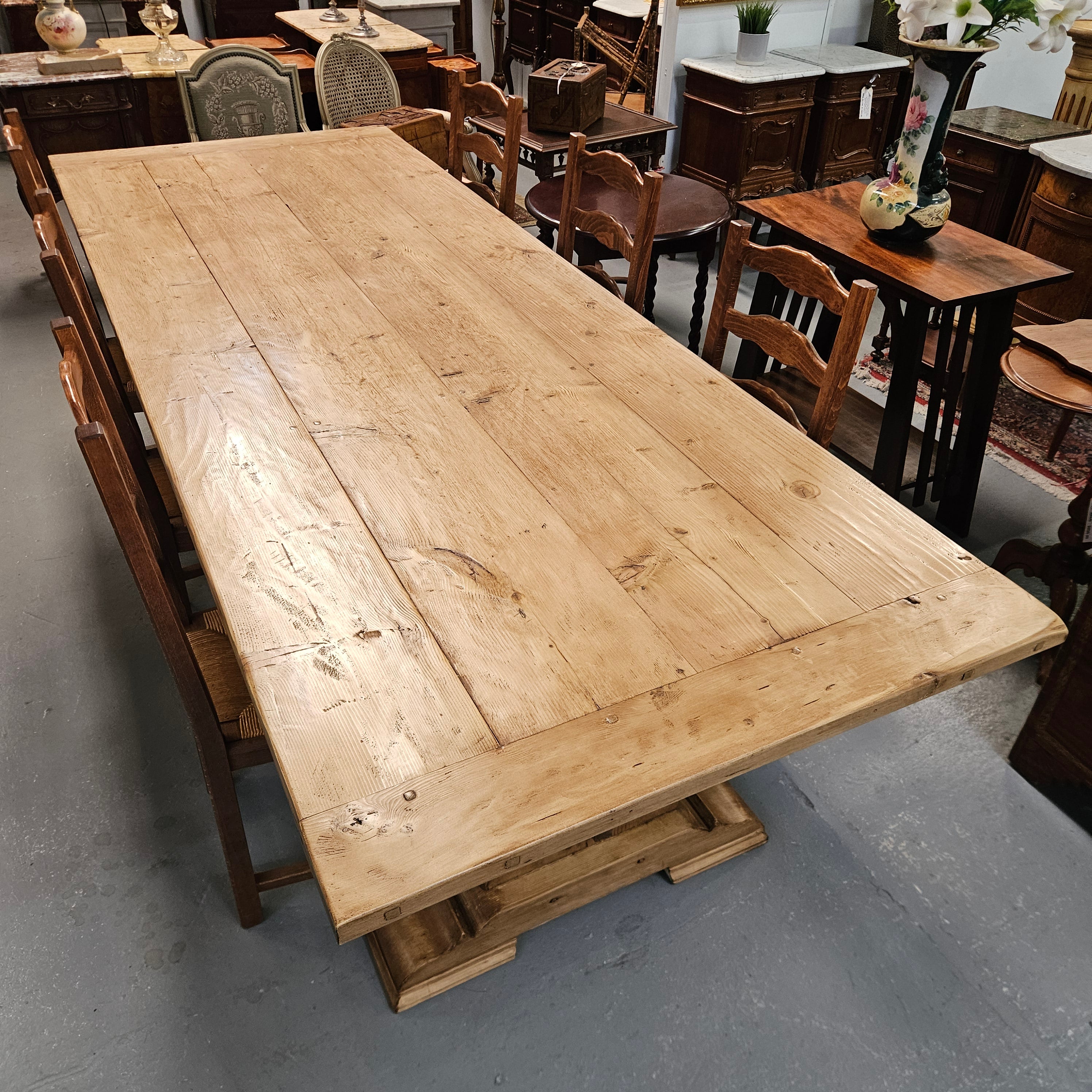 Reclaimed Spruce Timber Tarmhouse Table | Antique & Vintage | Moonee Ponds Antiques | Australia Wide