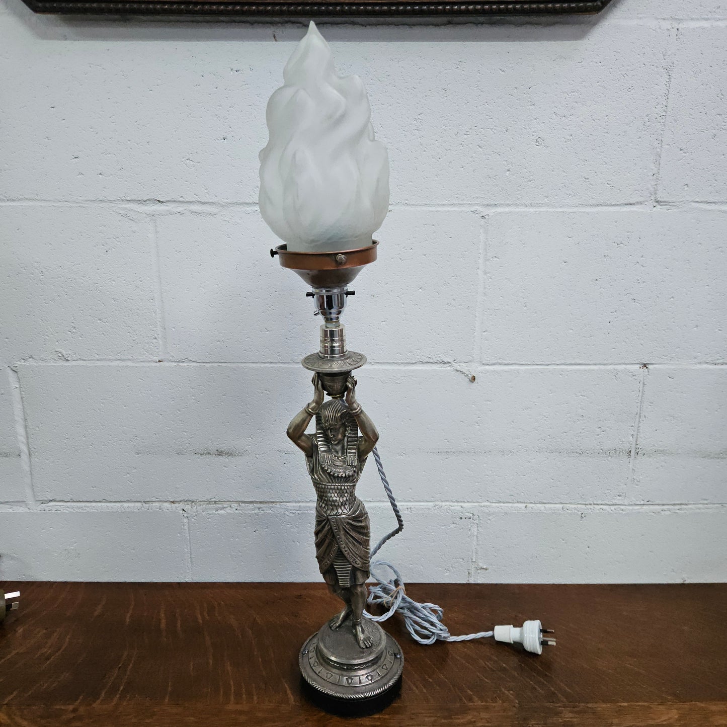 Rare Art Deco Egyptian Revival Lamp