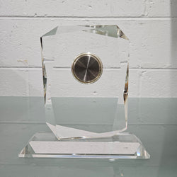Orrefors Style Crystal Clock | Antique & Vintage | Moonee Ponds Antiques | Australia Wide Delivery