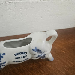 Vintage Blue/White Cow Cream Jug | Antique & Vintage | Moonee Ponds Antiques | Australia Wide Delivery