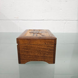 Vintage Wooden Carved Music Jewellery Box | Antique & Vintage | Moonee Ponds Antiques | Australia Wide Delivery