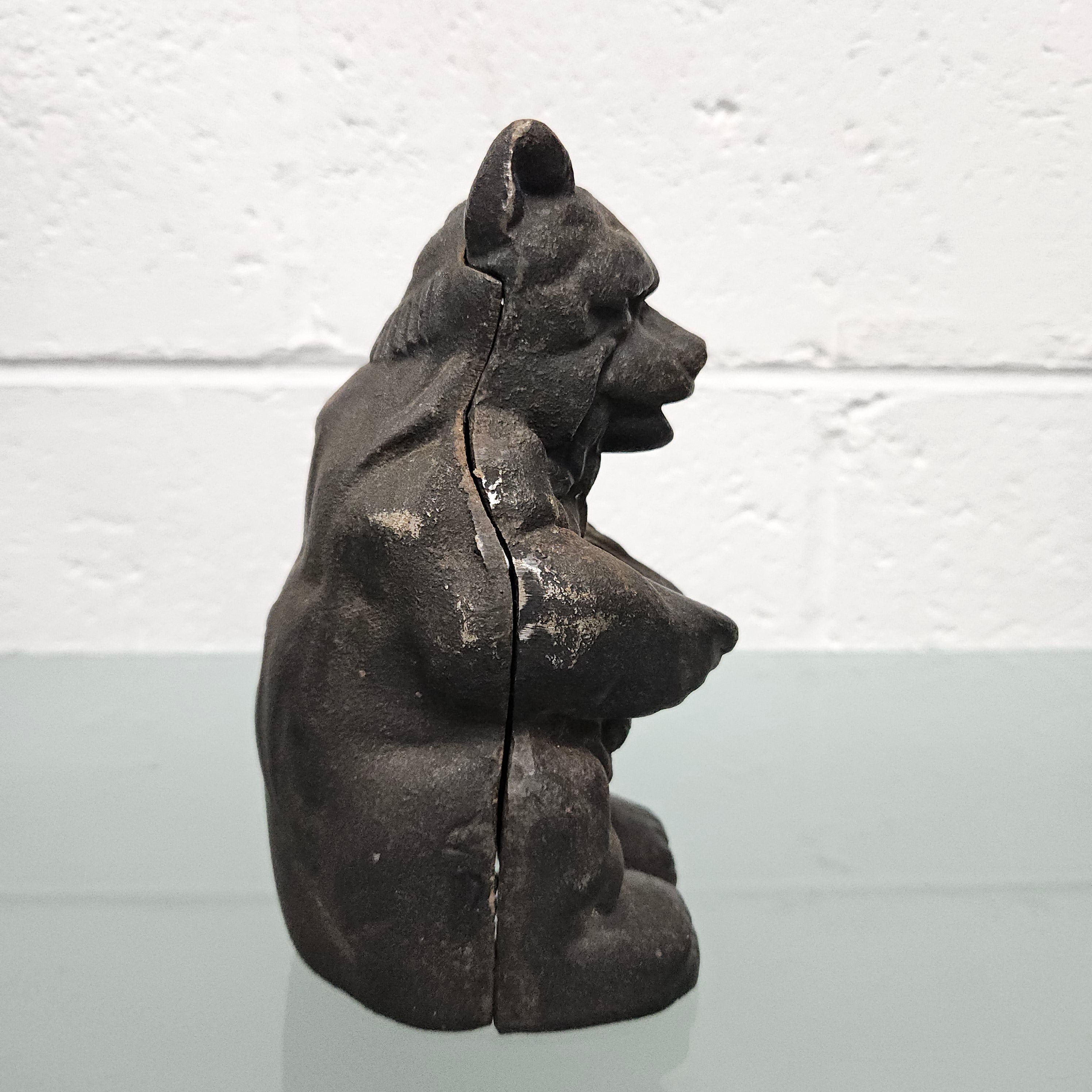 Vintage Cast Iron Bear Money Box