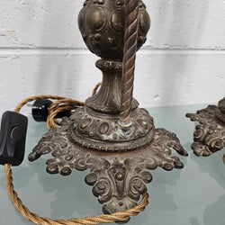 Antique Pair of Decorative Cherub Table Lamps | Antique & Vintage | Moonee Ponds Antiques | Australia Wide Delivery