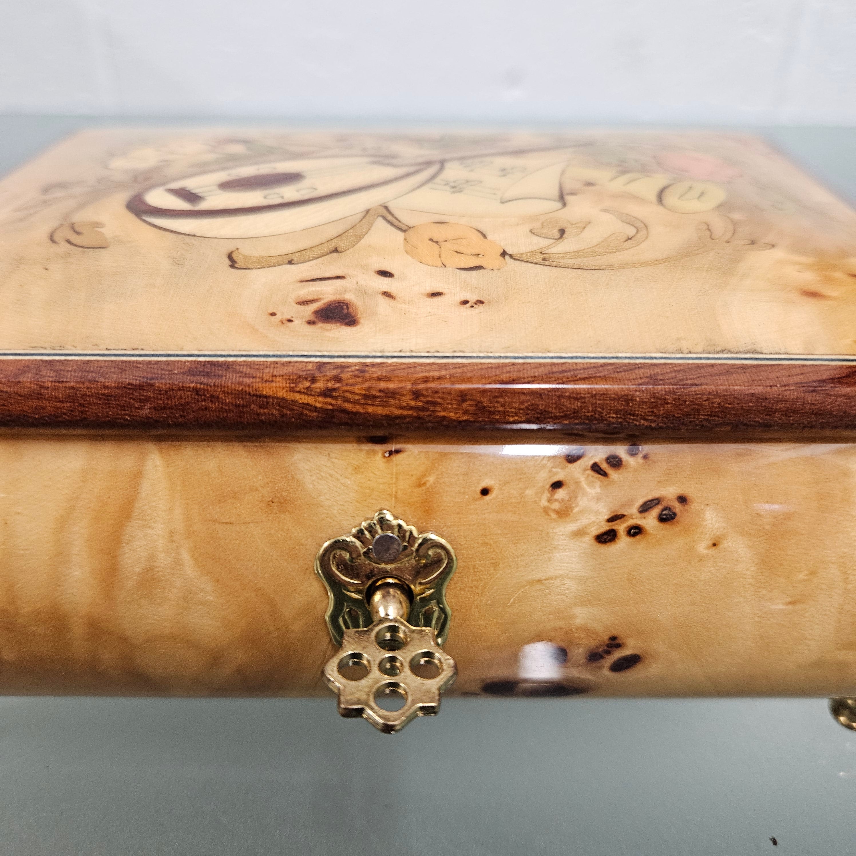 Vintage Italian Sorrento Ware Inlaid Musical Jewelry Box | Antique & Vintage | Moonee Ponds Antiques | Australia Wide Delivery