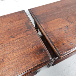 Antique French Oak Pair Bedside