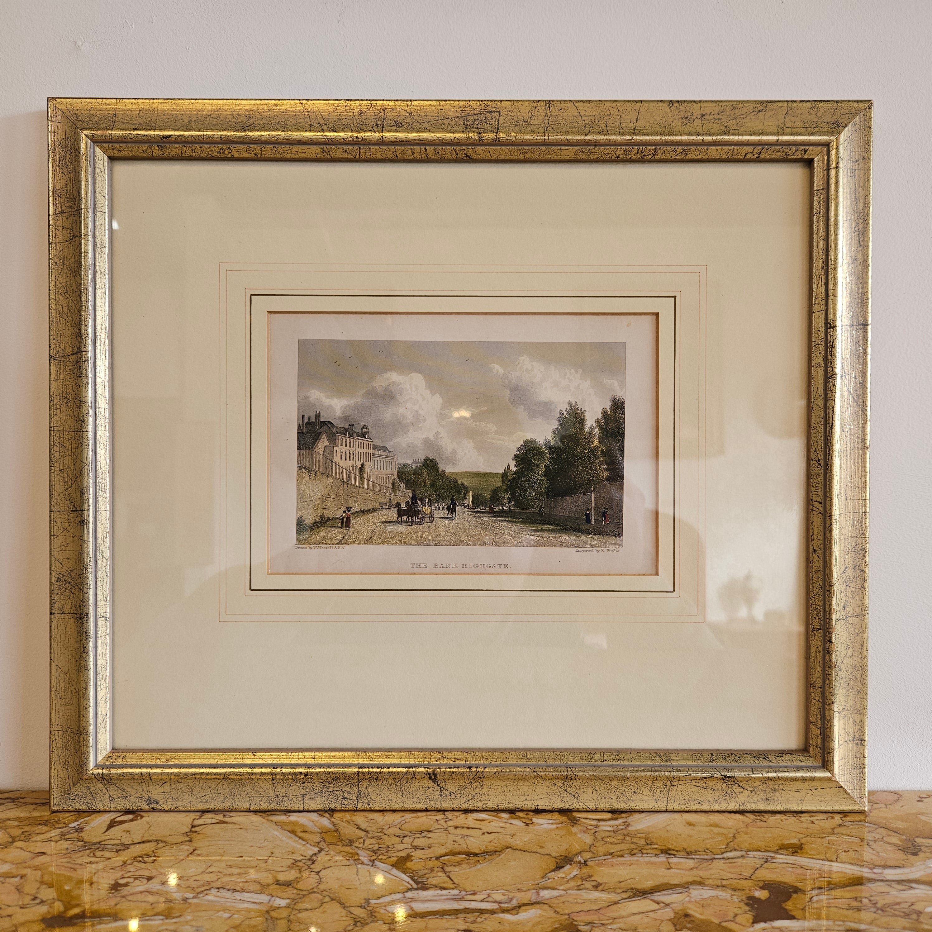 Framed Picture Of "The Bank Highgate" | Antique & Vintage | Moonee Ponds Antiques | Australia Wide Delivery