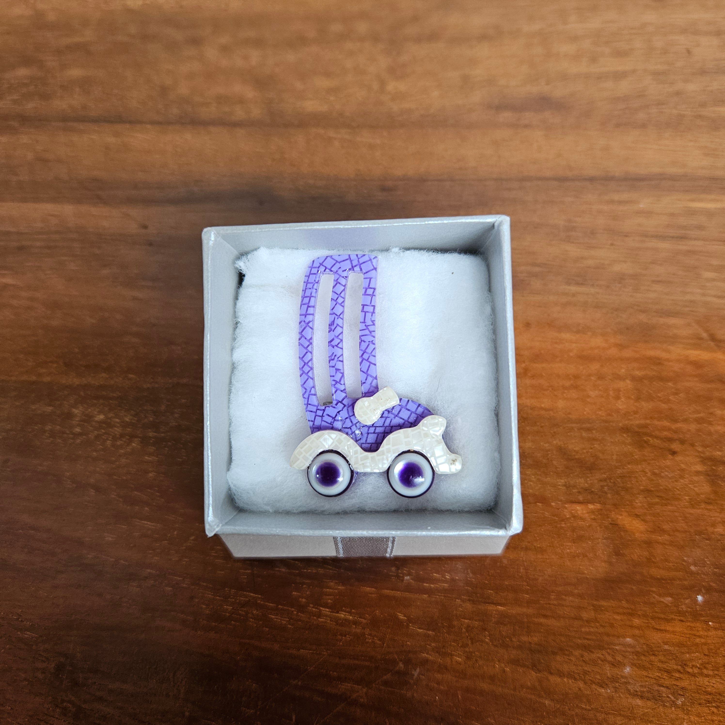 "Lea Stein" Banger Car Brooch