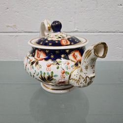 Antique Ridgway Porcelain Hand Painted Gilt & Floral Decorated Teapot Circa 1825 | Antique & Vintage | Moonee Ponds Antiques | Australia Wide Delivery