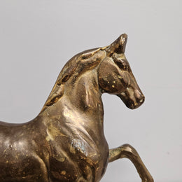 Vintage Bronze Prancing Horse