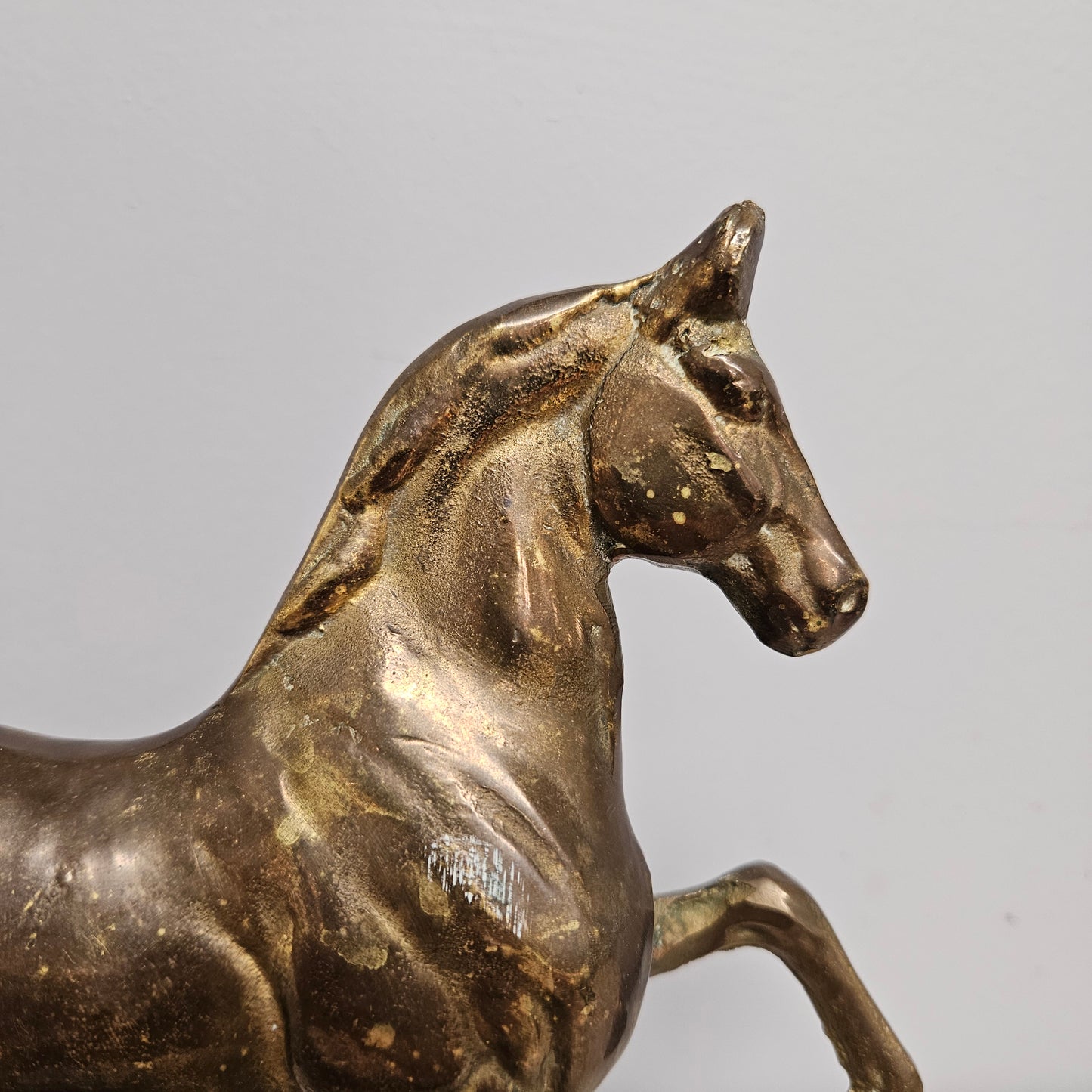 Vintage Bronze Prancing Horse