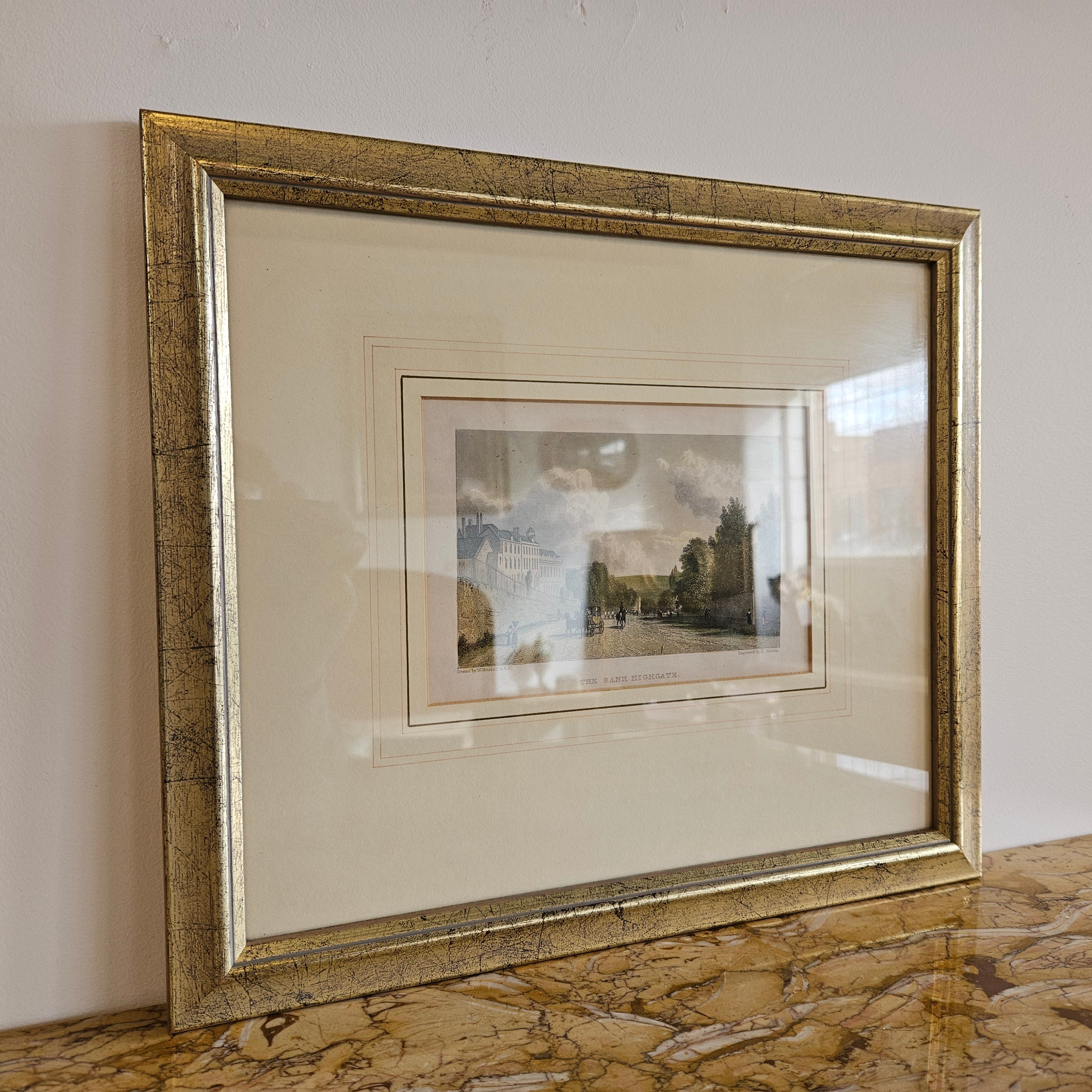 Framed Picture Of "The Bank Highgate" | Antique & Vintage | Moonee Ponds Antiques | Australia Wide Delivery