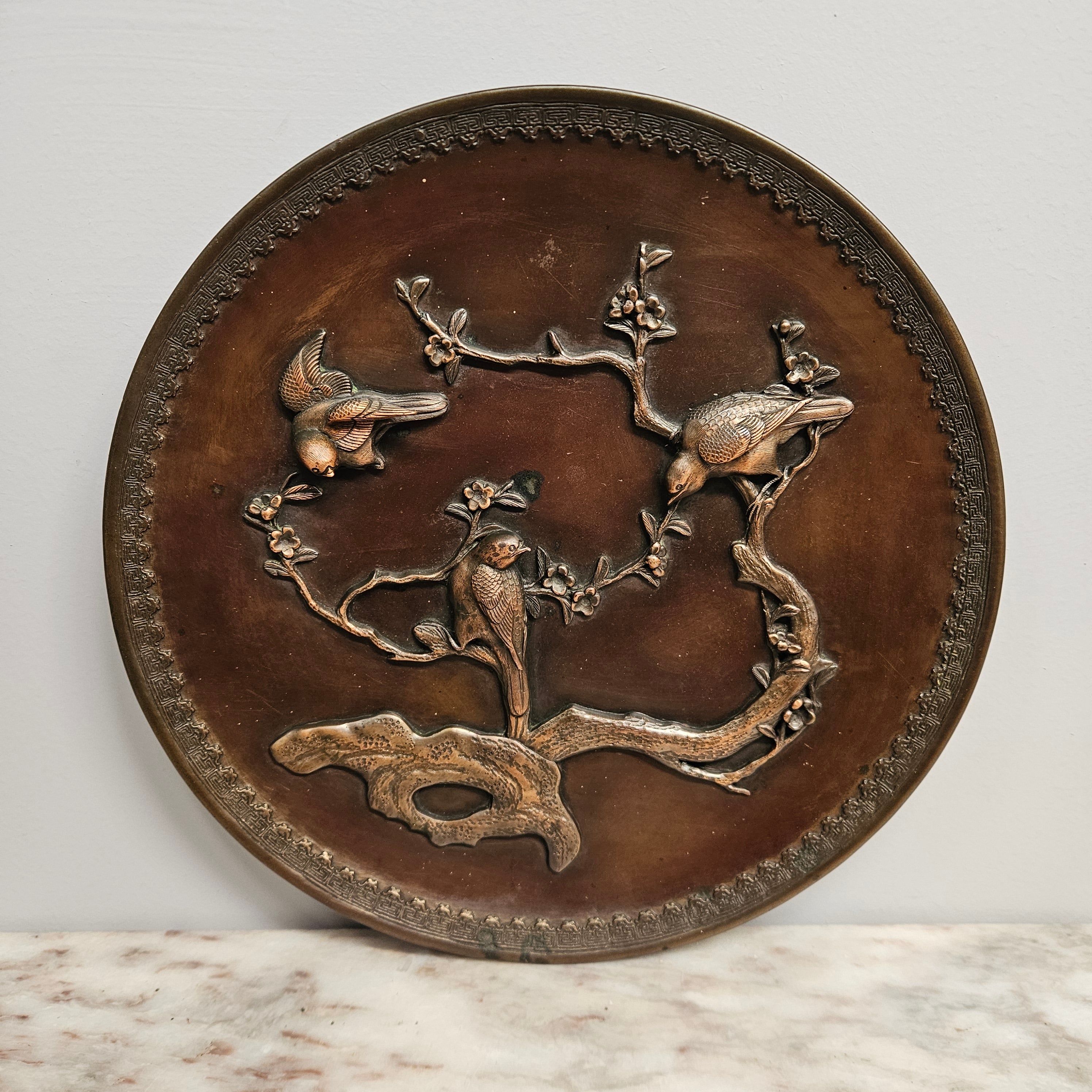 Antique Japanese Meiji Period Bronze Charger | Antique & Vintage | Moonee Ponds Antiques | Australia Wide Delivery