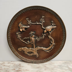 Antique Japanese Meiji Period Bronze Charger