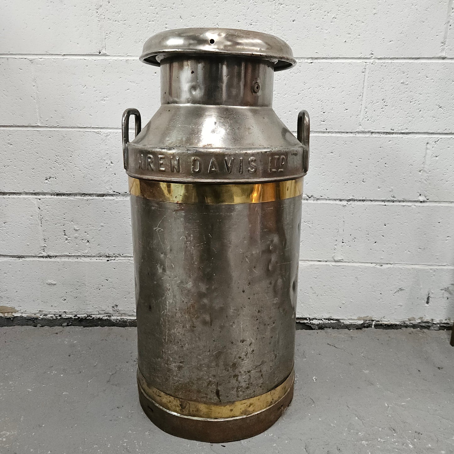 Large Metal Milk Canister/Churn